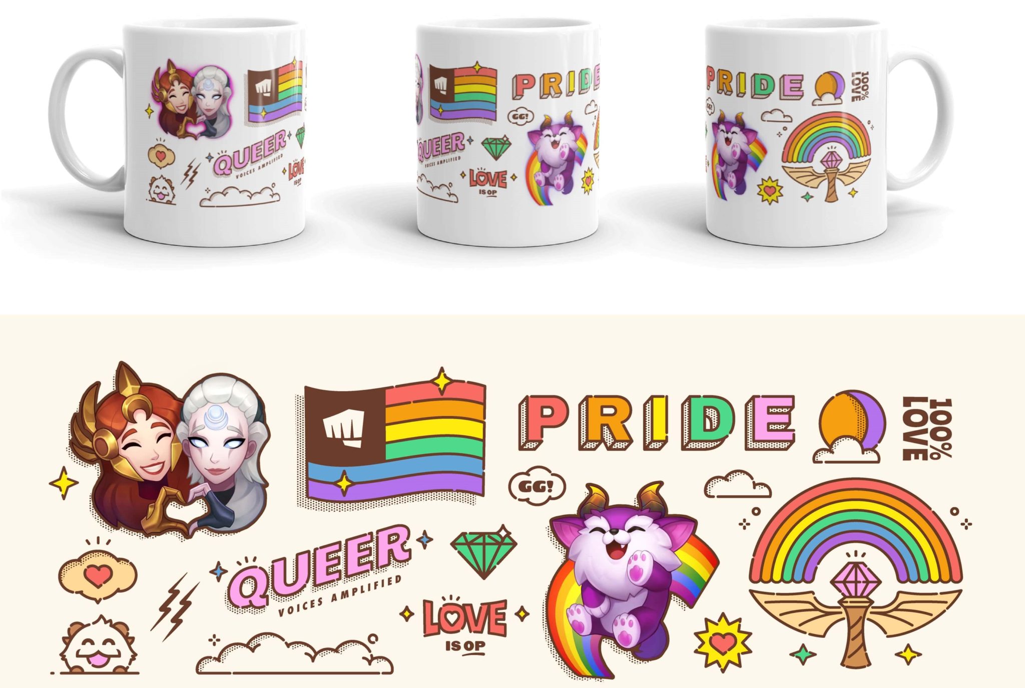 League of Legends and Wild Rift celebrates pride. GAYLANDIA