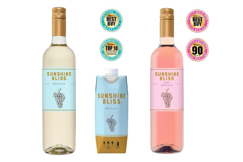 Sunshine Bliss: Pink and White Moscatos